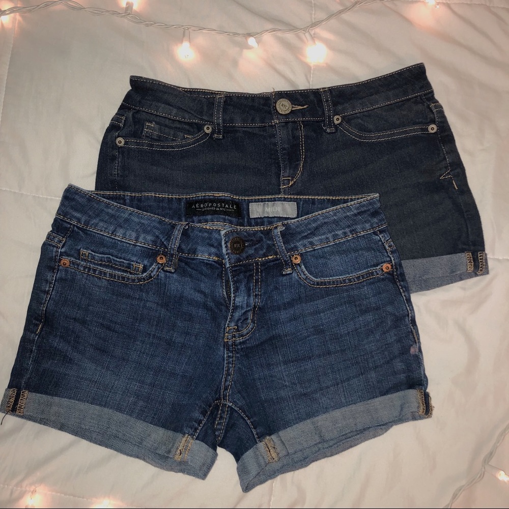 BUNDLE! Two pairs of Aeropostale midi jean shorts